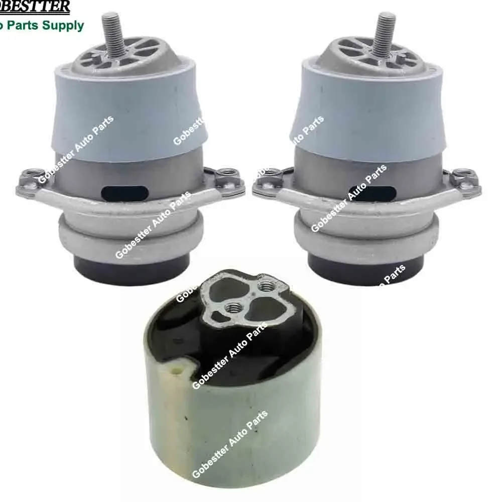 3pcs Engine Mount Transmission Mount Kit For VW Touareg 7P5 7P6 Porsche Cayenne 92A 3.0 Diesel 95837504910 7P6199131 95537505730