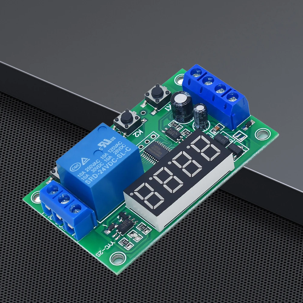 Modulo relè di ritardo DC5/12/24V Modulo relè programmabile Interruttore contatore di impulsi con display a LED Interruttore di controllo del tempo di ritardo