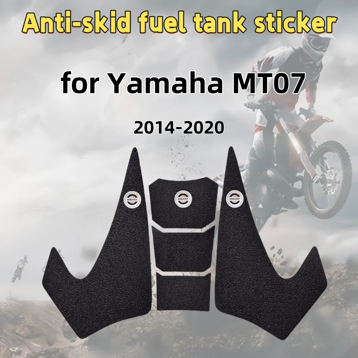 

for Yamaha MT07 14-20 motorcycle fuel tank sticker fishbone sticker anti-slip protection fuel tank side sticker