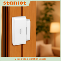 Staniot 433MHz Vibration Sensor Door Window Detection SOS Button Tuya Accessories Security Protection Smart Home Alarm System