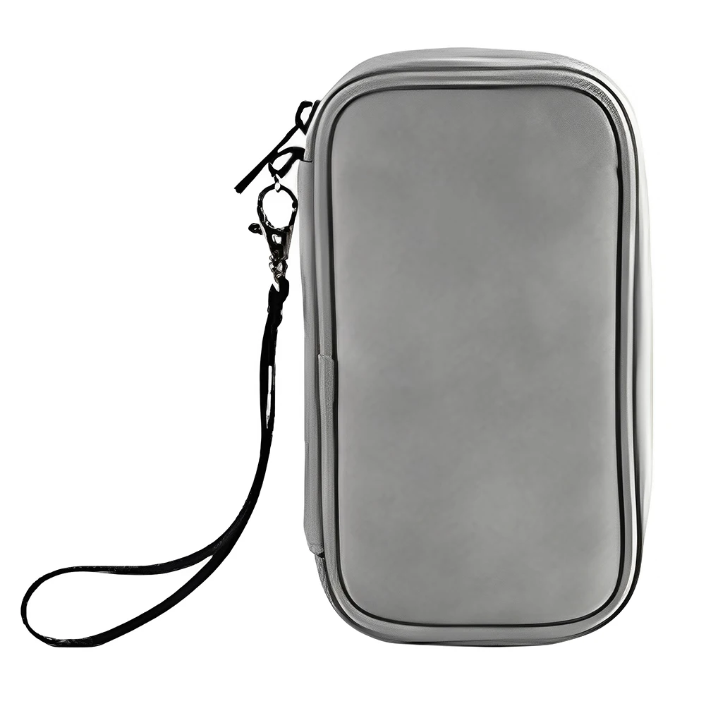 Sac de voyage en poudre étanche, module double couche, étui de voyage, câble de chargeur, téléphone, carte SD