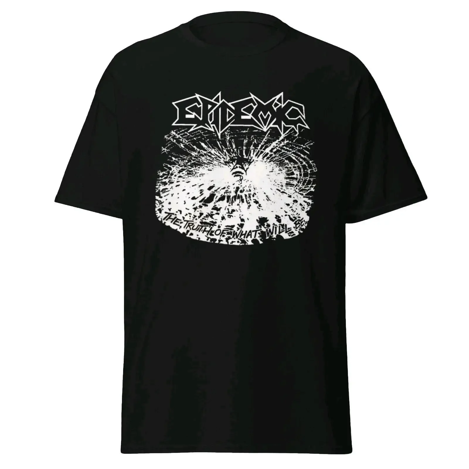 T-shirt EPIDEMIC Truth, nouveau t-shirt vintage Thrash Metal, tailles S à 3XL, délavé, pour un usage quotidien, mode décontractée homme, respirant