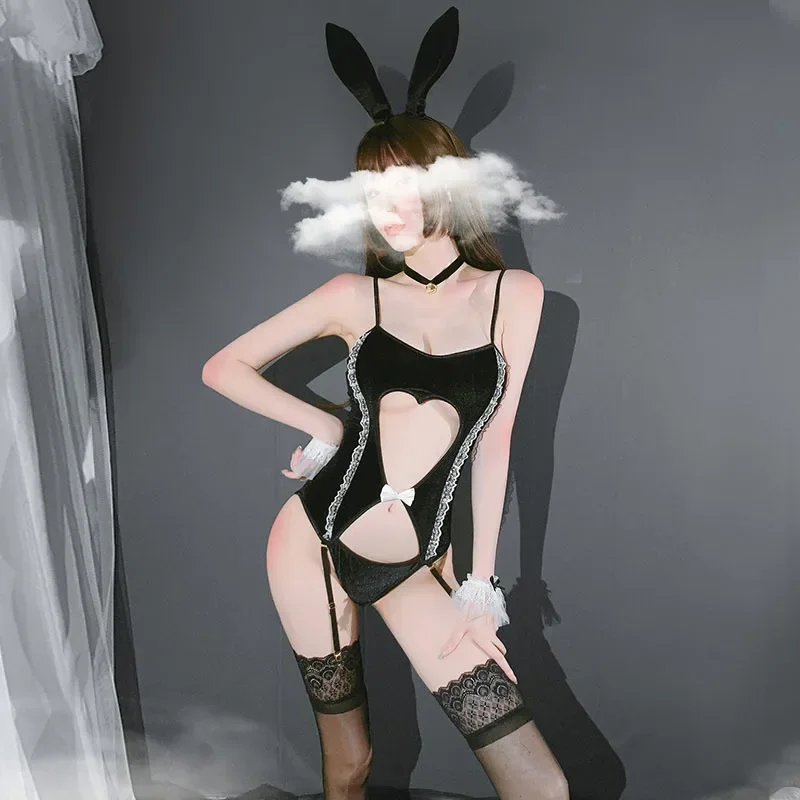 

Bunny Girl Sexy Cosplay Kostuum Maid Lingerie Konijn Bodysuit Erotische Outfit