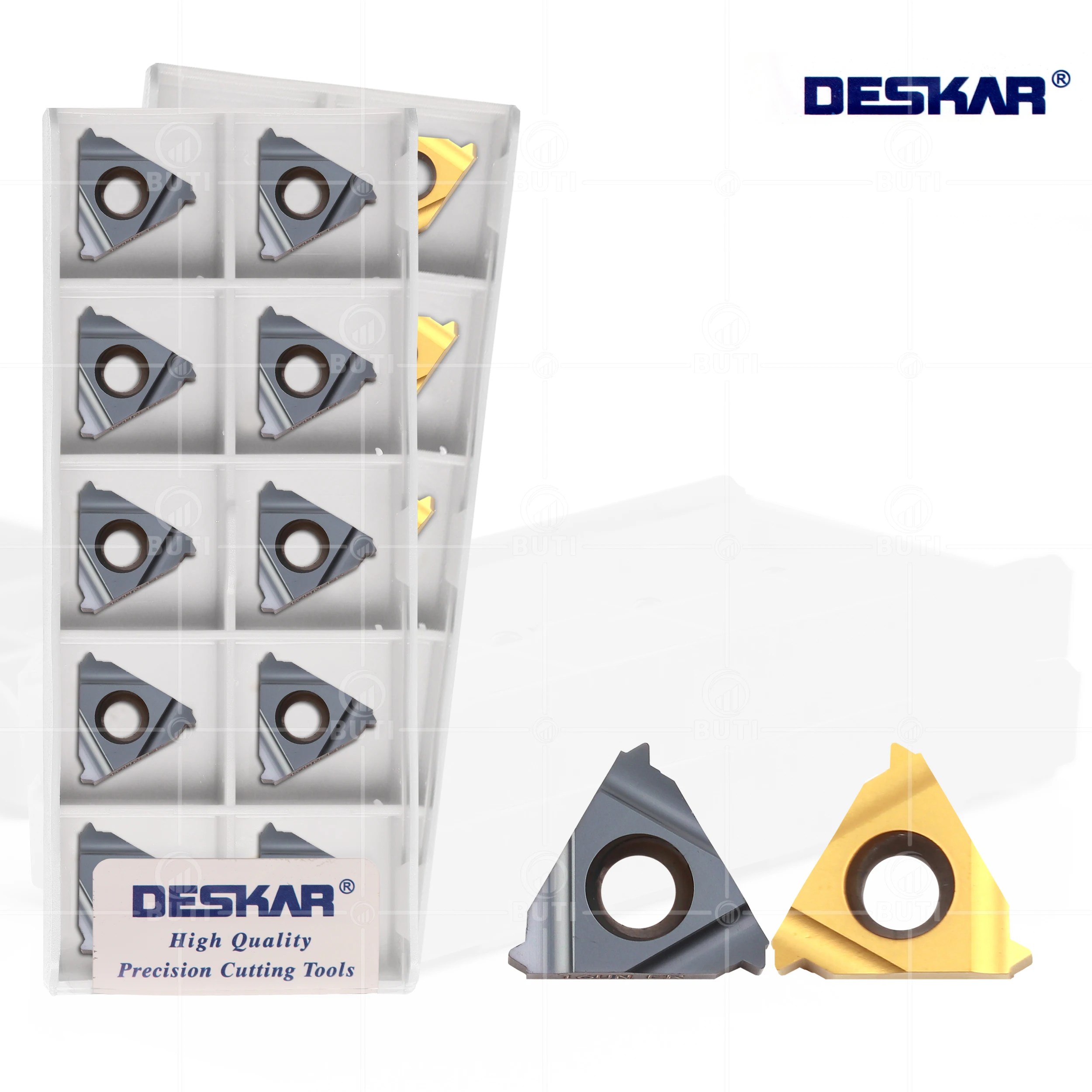 Deskar 100 Original 16er 16ir 8un 10un 12un 14un 16un 18un 20un 24un Lda Ldc Inserções de Carboneto de Rosca Cnc Torno Peças de Ferramenta