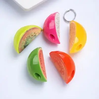 

5pcs Plastic Fruit Design Sharpener Pencil Sharpener Students Stationery Supplies for Kids Children (Random Type)