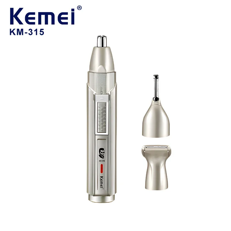 3 In 1 Nose Hair Trimmer Km-315 Portable Rechargeable Electric Nose Trimmer Nose Hair Shaver