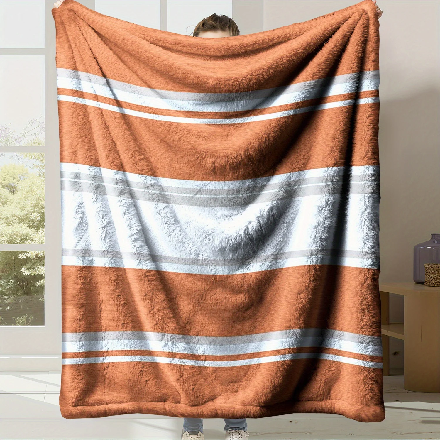 Neutral Throw Blanket - Kuschelige Decke in neutralen Farbtönen, tolles