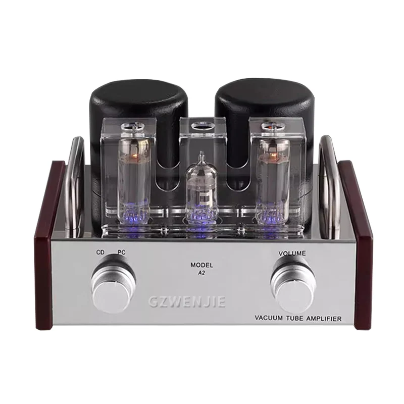 12AX7 Stereo Vacuum Tube Amplifier Vintage Audio DIY Sound Improve Integrated Tube AMP 3.6Wx2 Single-ended HIFI Speaker