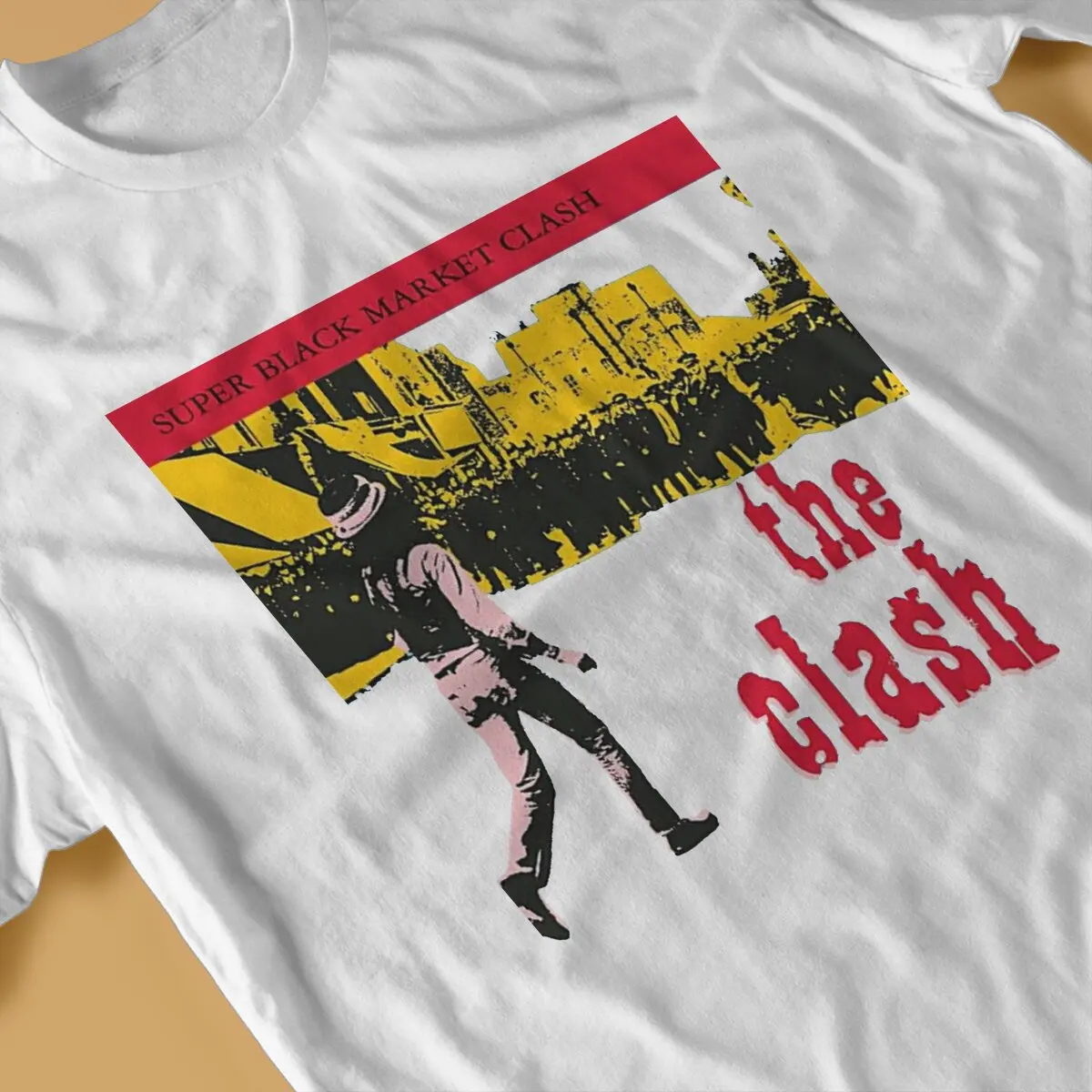 تي شيرت رجالي موديل جديد لعام 2025 من Super Market Clash تي شيرت T-The Clashs تي شيرت بأكمام قصيرة ورقبة دائرية تي شيرت من القطن الخالص فكرة هدية #4