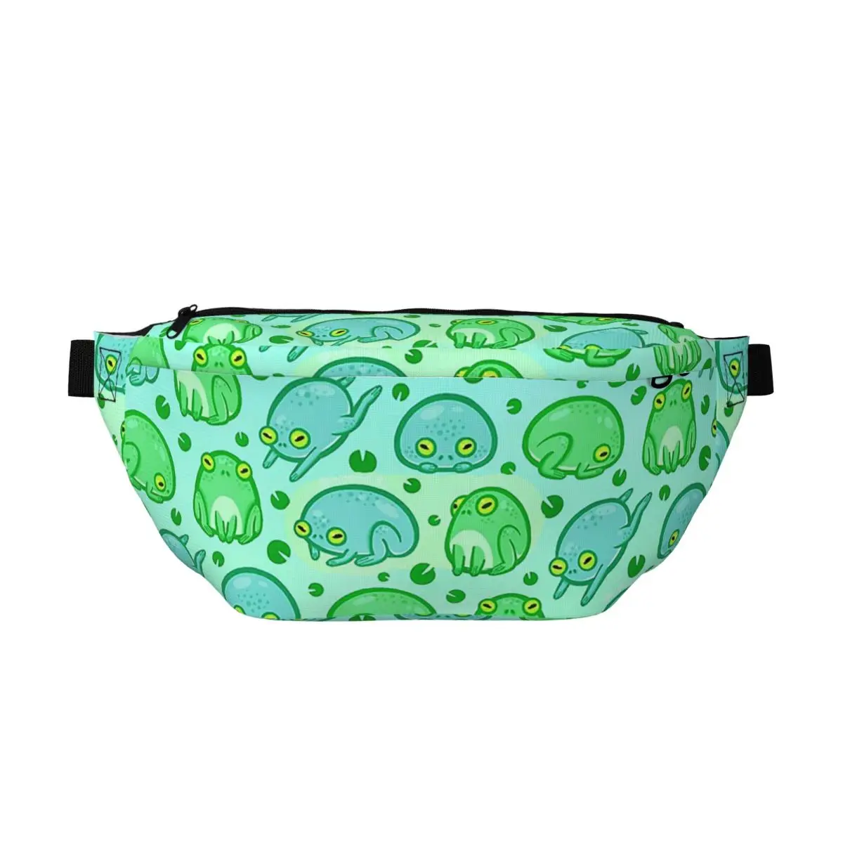 

Сумка-бананка Crossbody Friendly Frogs для мужчин и женщин, регулируемая поясная сумка для путешествий, бега, хранения денег и телефона, нагрудная сумка