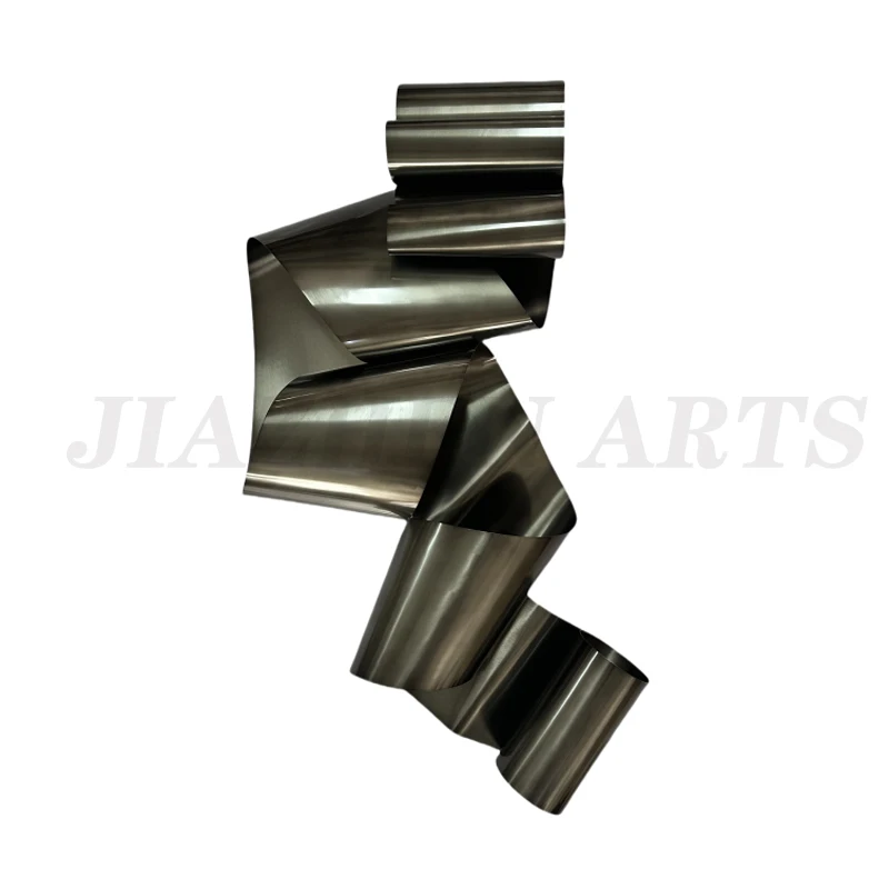 unique Handmade Metal Wall Sculpture Chrome Modern Abstract 3D Wall Hanging Art Artwork Gold Metal Art Hotel Luxury Home Decor