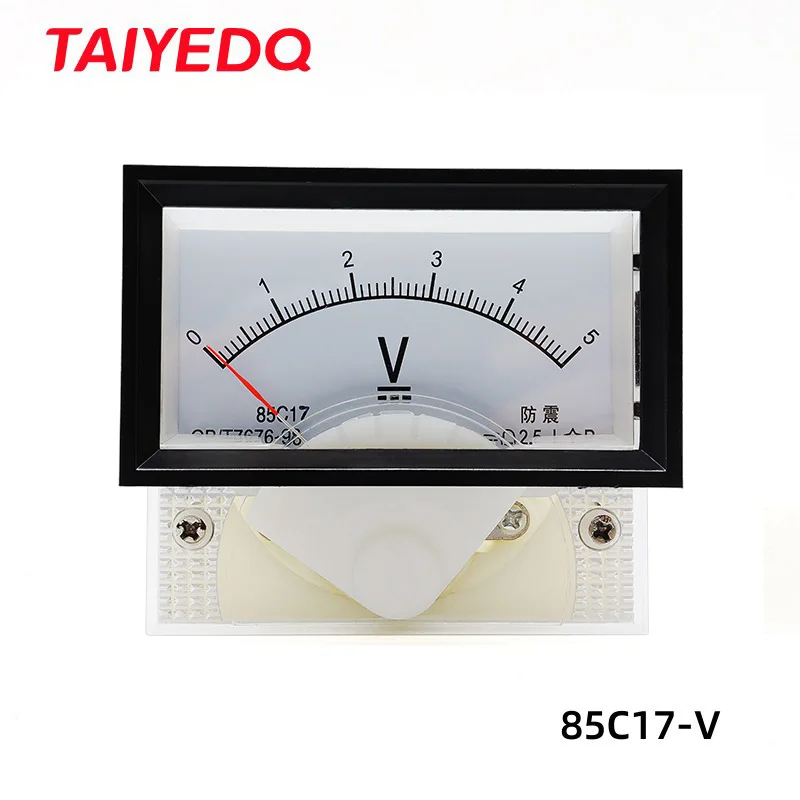 85C17 5V 10V 15V 20V 30V 50V 100V 250V 300V 450V 1000V DC Panel Meter Voltmeter for Voltage Testing