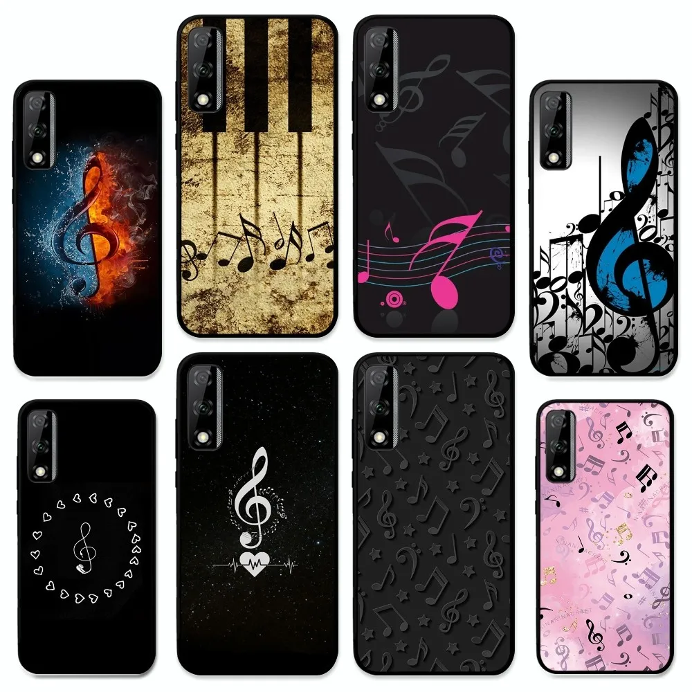 Musical Note Music Phone Case For Huawei Y9 6 7 5 Prime Enjoy 7s 7 8 plus 7a 9e 9plus 8E Lite Psmart Shell