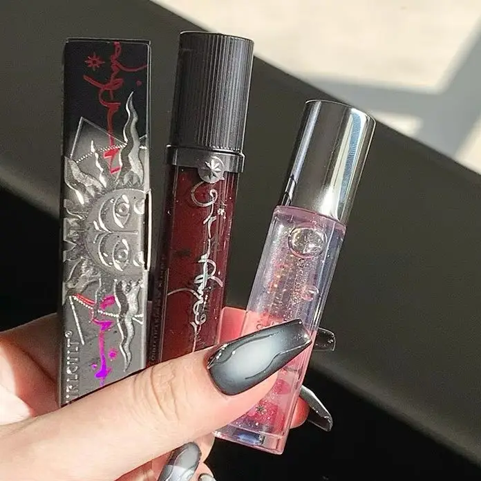 GIRLCULT Blood Drop Fantasy Lip Oil Clear Mirror Water Gloss Plumping Lipgloss Herbal Moisturizing Lip Balm Lip Makeup
