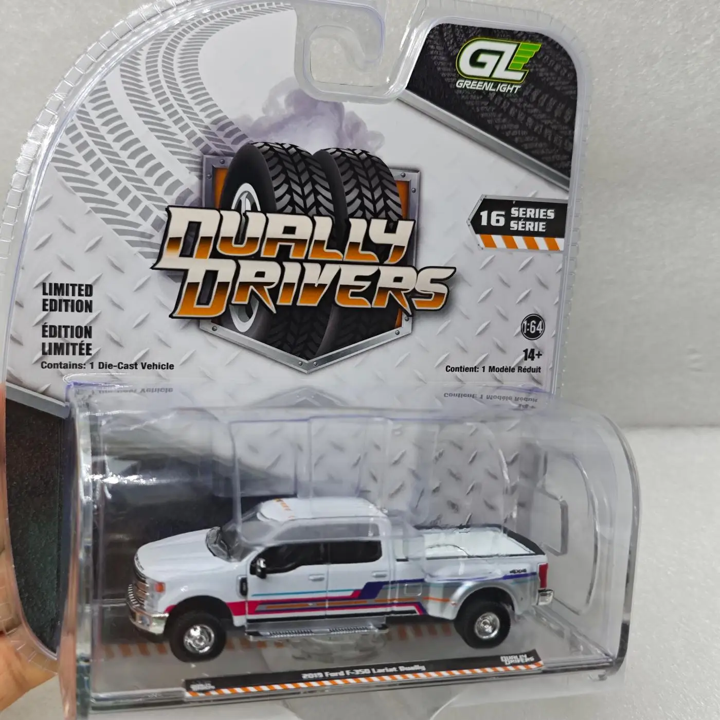 GreenLight 1:64 2019 Ford F-350 Lariat double 46160-D modèle de voiture en alliage haute Simulation Mini jouet Collection cadeau