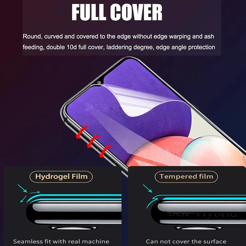 3PCS For UMIDIGI A9 A11 A13 Pro Max Hydrogel Film For UMIDIGI A5 A7S S3 S5 Pro F1 F2 A3S A3X Power 7 5 3 Screen Protector Film