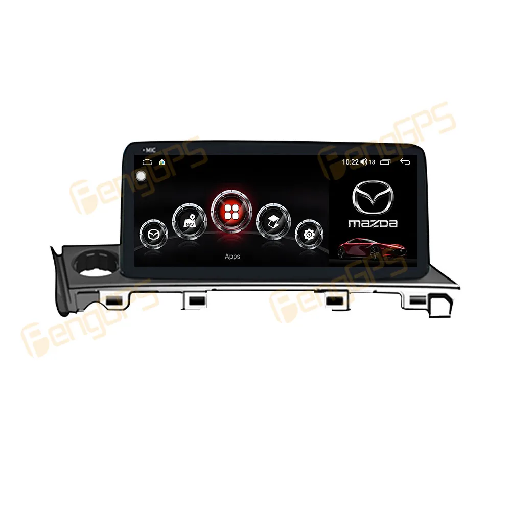 10.25“ Car Radio Android 13 Touch Screen For MAZDA 6 2017-2019 Multimedia Stereo Player DVD Video GPS Navigation Carplay Host