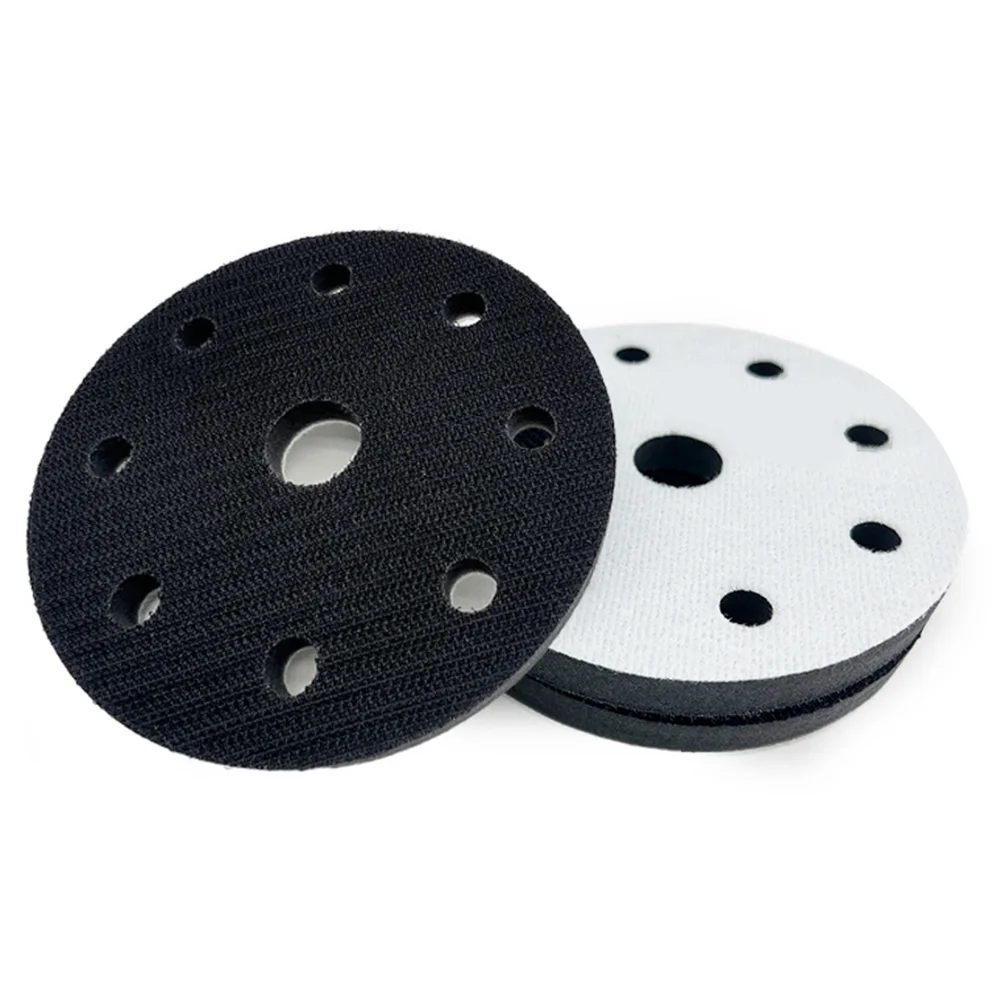 Interface Pad 5 Inch 9 Holes Pads For Sanding Disc 125mm Orbital Sander Pads Soft Backing Plate Power Tools