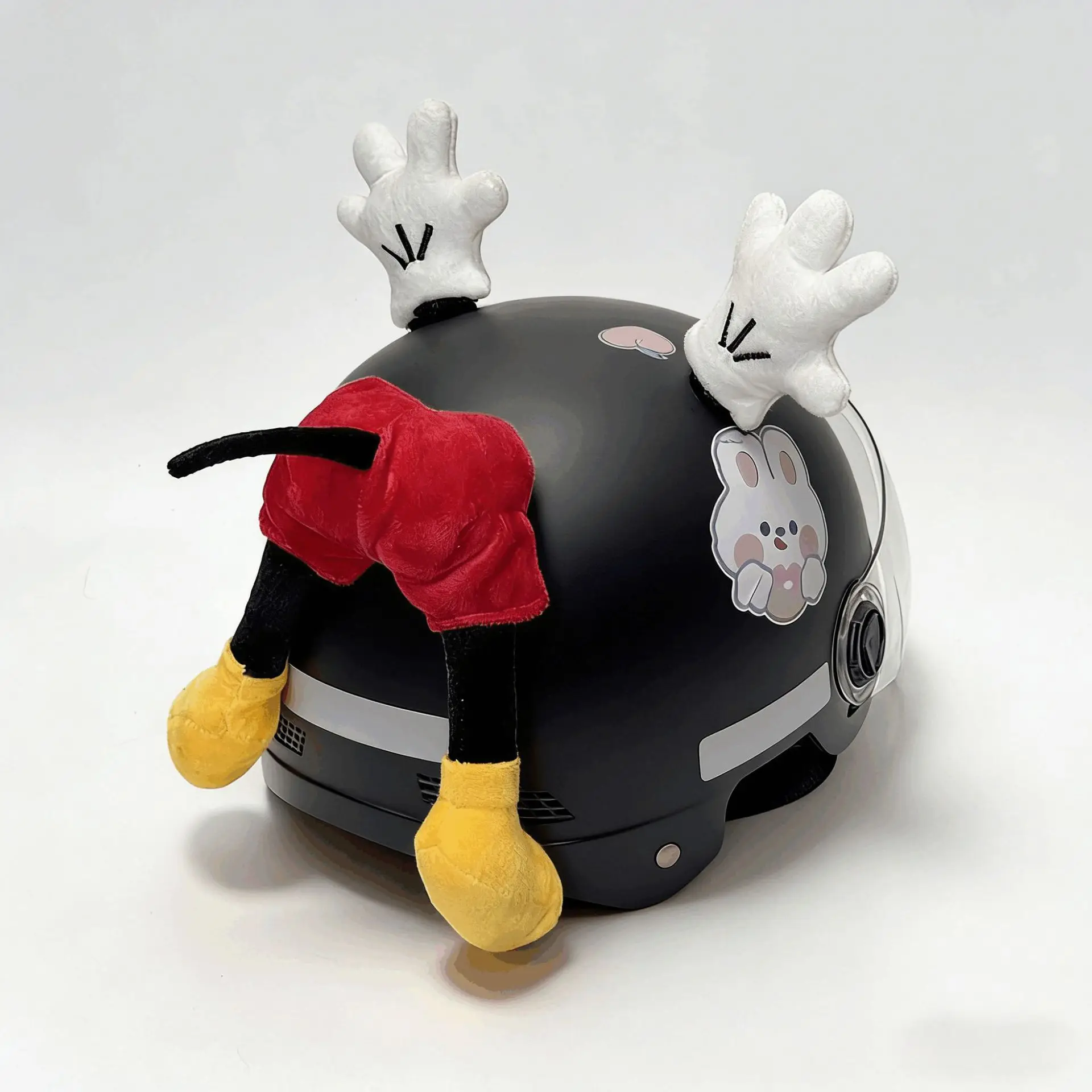 Decoración para Casco, Orejas de Ratón, Adorno de Muñeca Linda para Casco de Motocicleta
