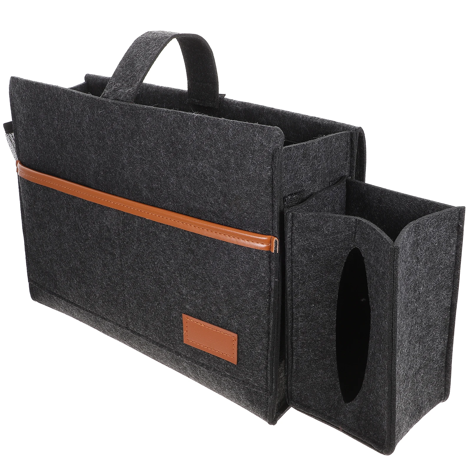 

Felt Storage Bag Bedside Organizer Sofa Pouch Cup Holder Shelf Multifunctional Student Modern Design Tidy Houseware