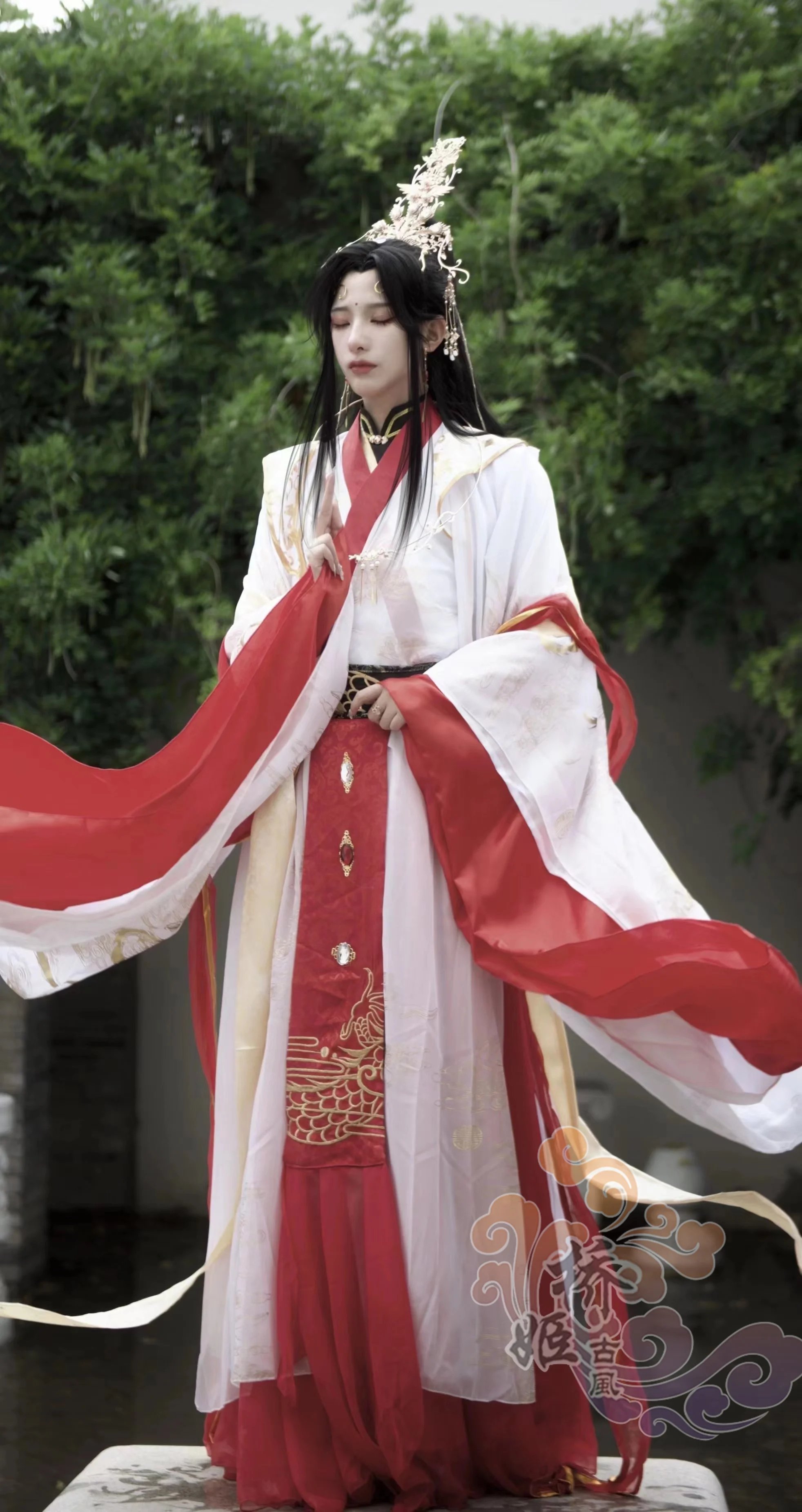 Xie Lian Yue Shen Cosplay Costume Antique Novel Tian Guan Ci Fu Platinum Wu Ming Cosplay Costmes Hanfu Chinese Ancient Costumes