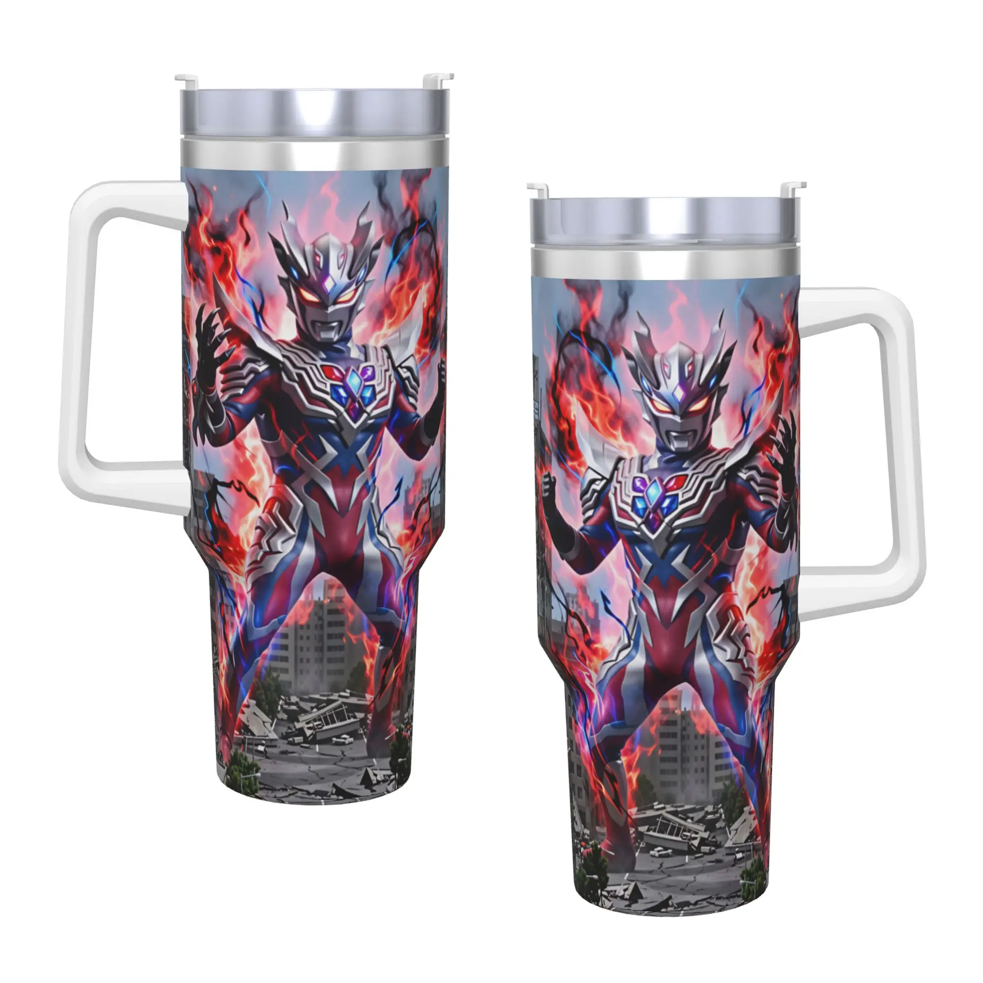 Stainless Steel Tumbler 2026 New Ultraman Zero Thermal Mug  Portable Cold and Hot Car Mugs Travel Custom Water Bottle