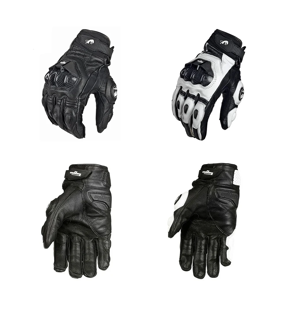 Hochwertige Echt leder handschuhe Herren Luva Reiten Moto Motorrad handschuh Guantes Schutz Racing Moto Schutz ausrüstung – Detail 2