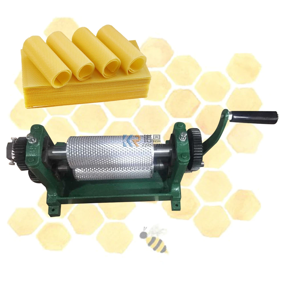 2024 Hot Sale Manual Beeswax Foundation Embosser Machine 250mm Roller Beeswax Stamping Equipment for Beekeepers