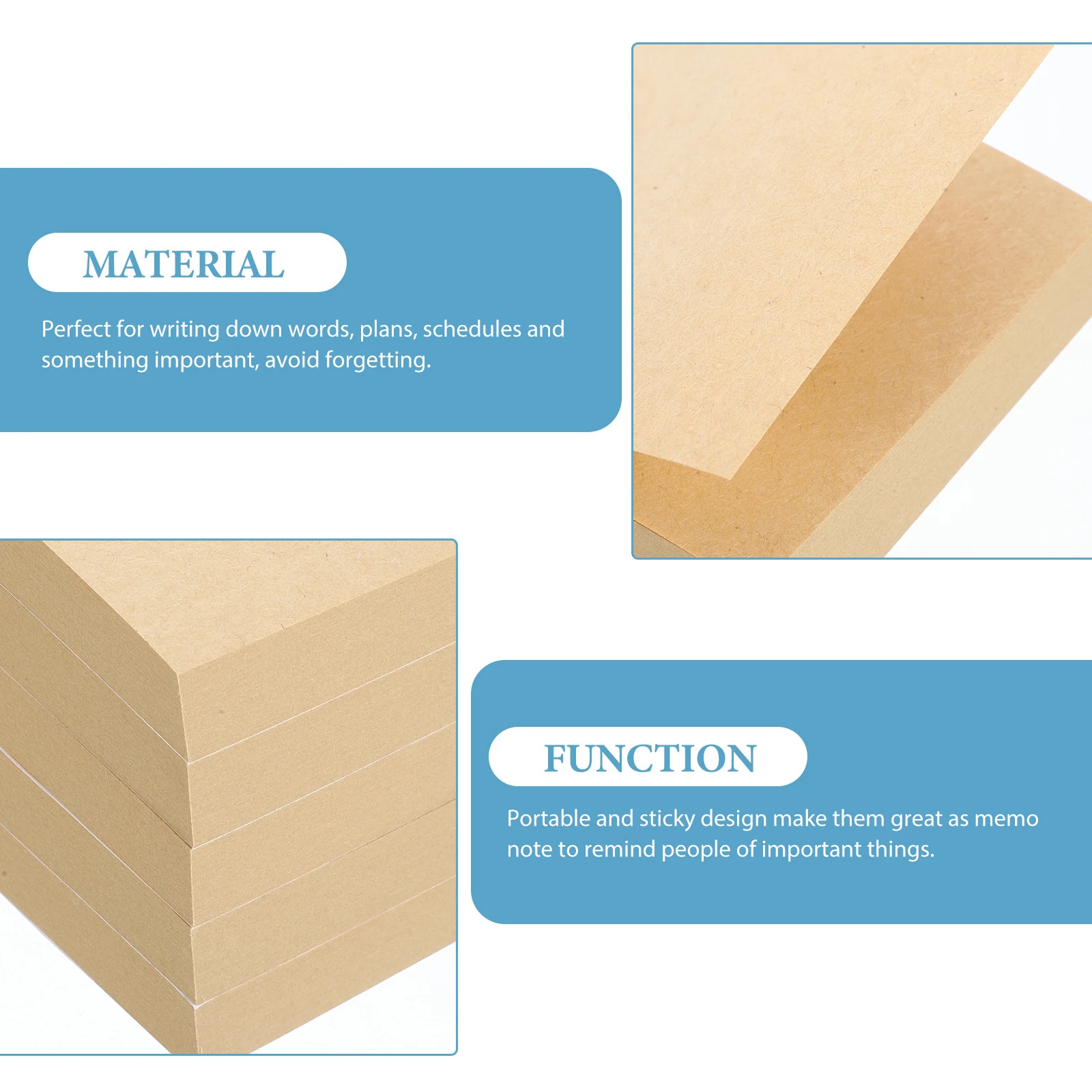 

5 Books Tearable Memo Pads Smooth Writing for Schools Offices and Shops Wide Applications