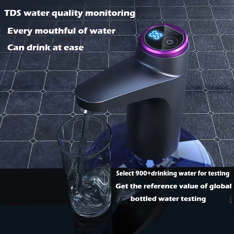 Homdd-Dispensador de água automático portátil, detecção inteligente, bomba de água elétrica, USB recarregável para água barril, casa