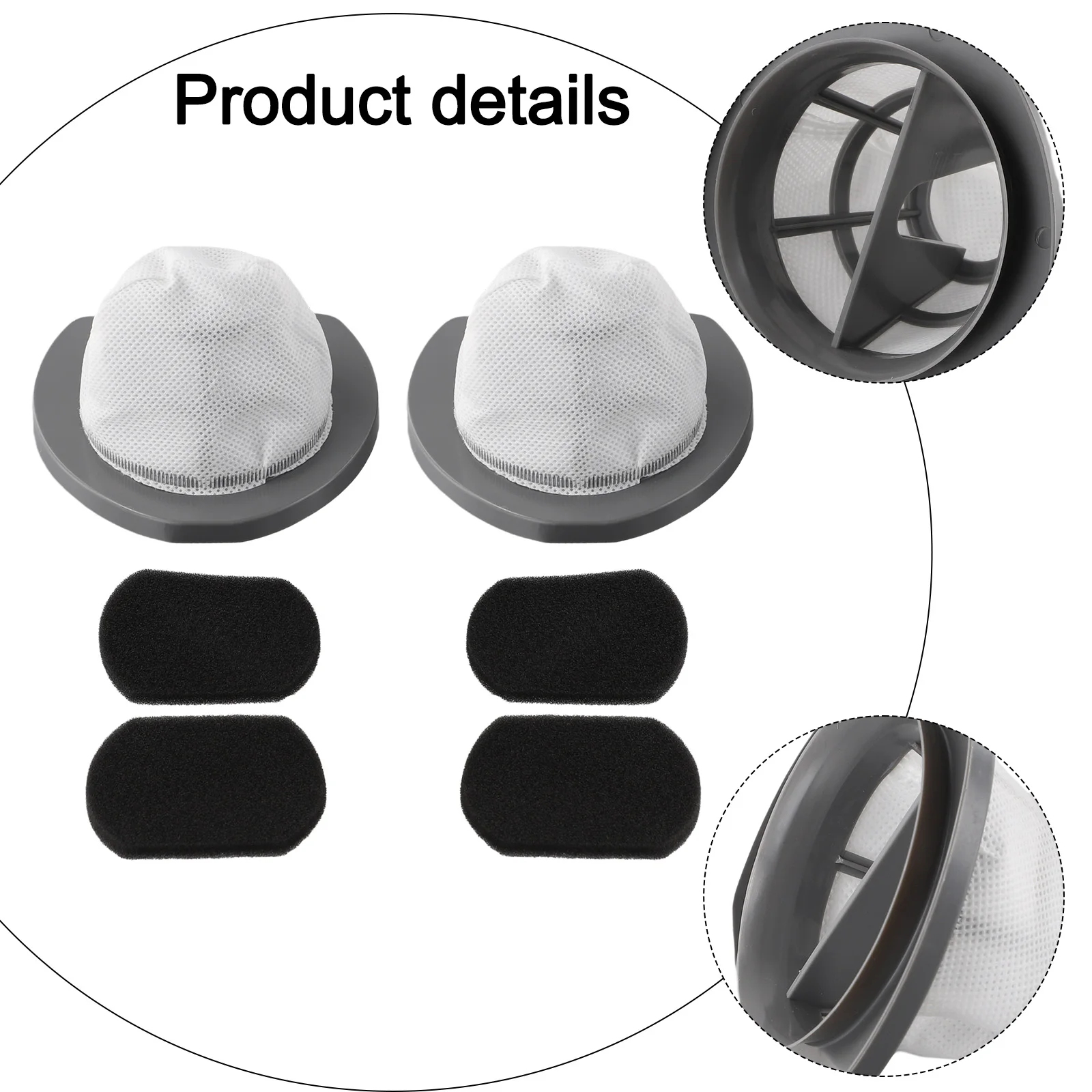 1 Set Filter For BISSELL 2033 FOR Turbo 3 In 1 Lightweight Corded Vacuum Cleaner Replacement Parts