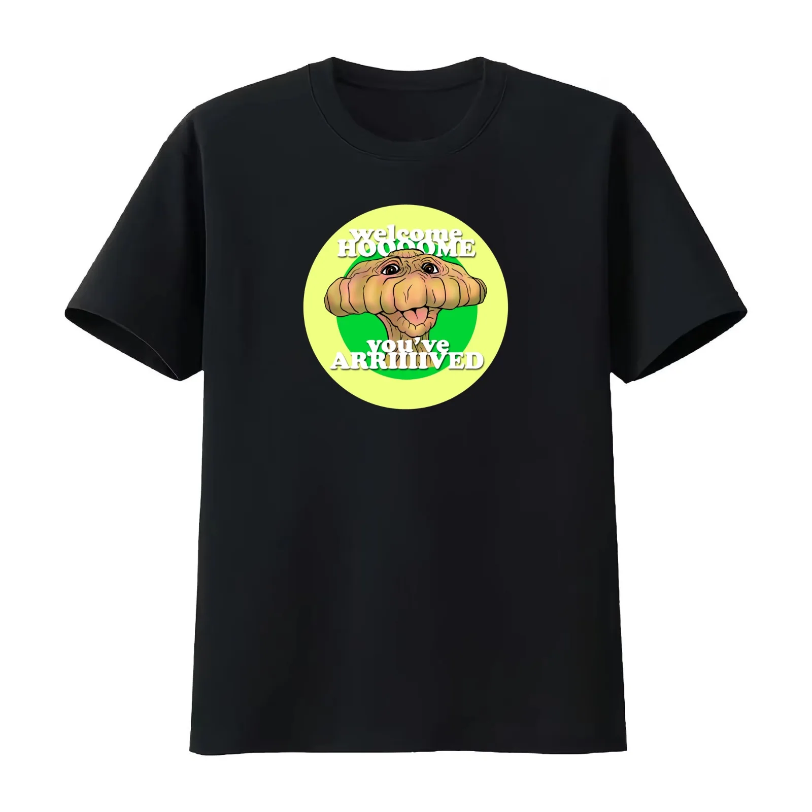 Welcome Home You've Arrived! (Circle) T-Shirt Summer Casual Cotton Tee Oversized Streetwear Tops Vintage Graphic Print