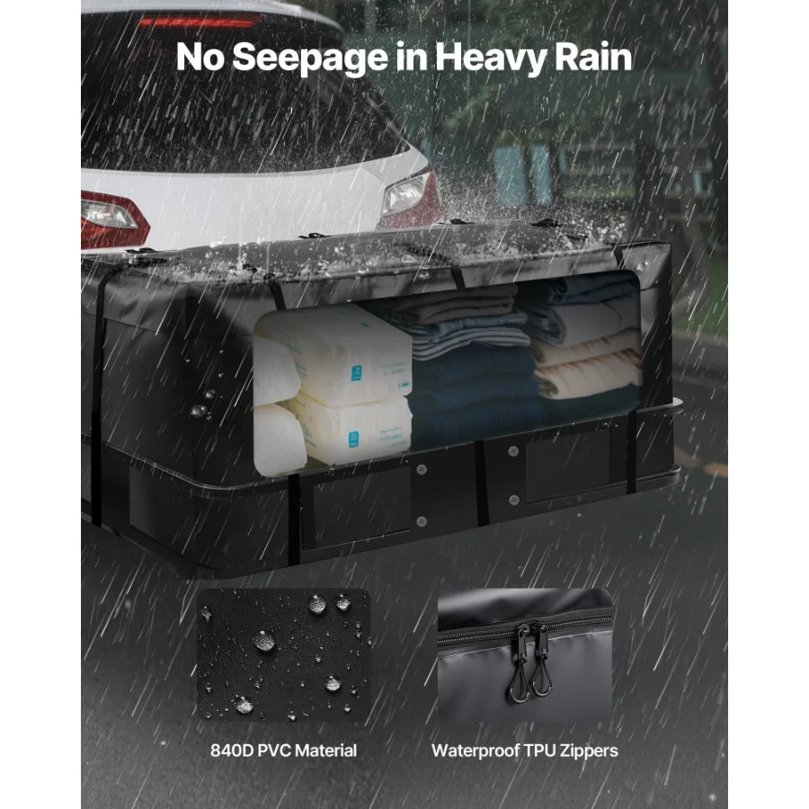 Torba bagażowa Hitch Cargo Carrier Bag 59,84 x 23,9 x 24,02 cala 20 stóp sześciennych z 8 paskami