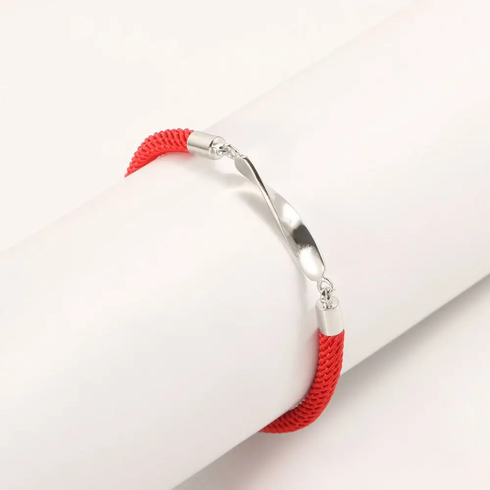 Romantic Jewelry Accessories Men Forever Love Weaving Rope Wave Hand Rope Couples Bracelets Mobius Ring Friend Bracelet