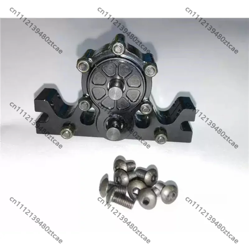Transfer‑Case Gearbox Assembly, Drivetrain DIY Modification Spare‑Part Fit for 1/14 RC Heavy‑Duty Tractor‑Truck Hobby Vehicle