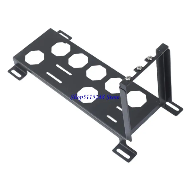 F3MA Perforated GPU Support Bracket For Vertical Installation In PC Chassis Fan Slots Black Option