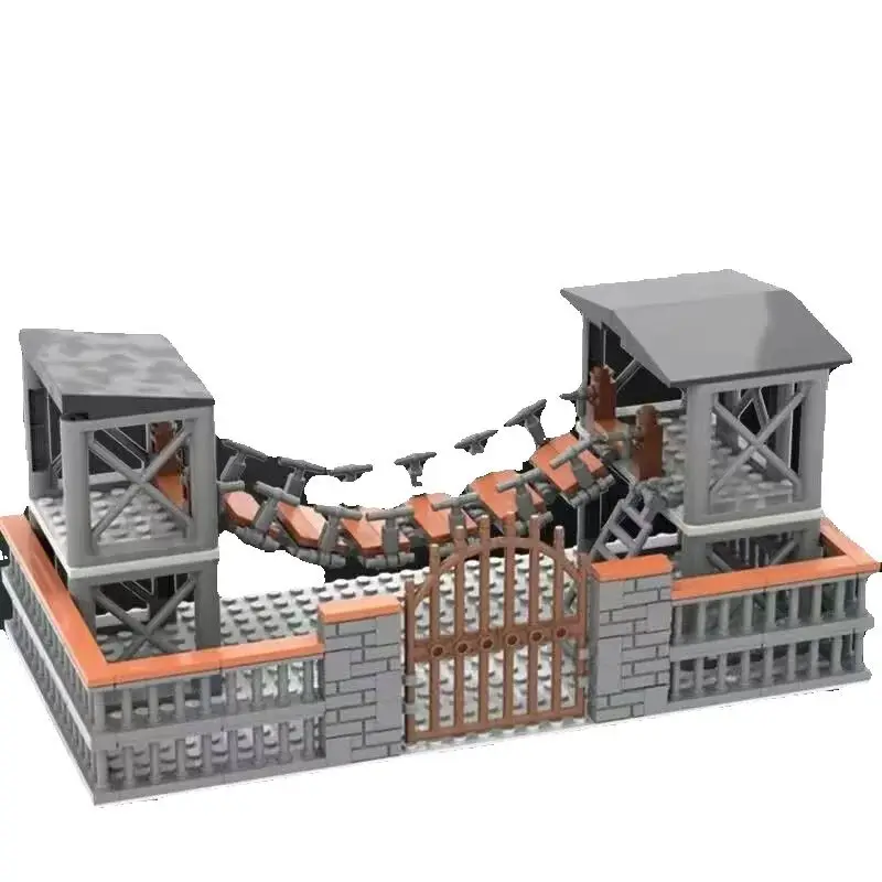 

WW2 Military Base Building Blocks Drawbridge Set Toys for Boys Compatible Classic Army Figures Guns Accessories Bricks Kids Toy