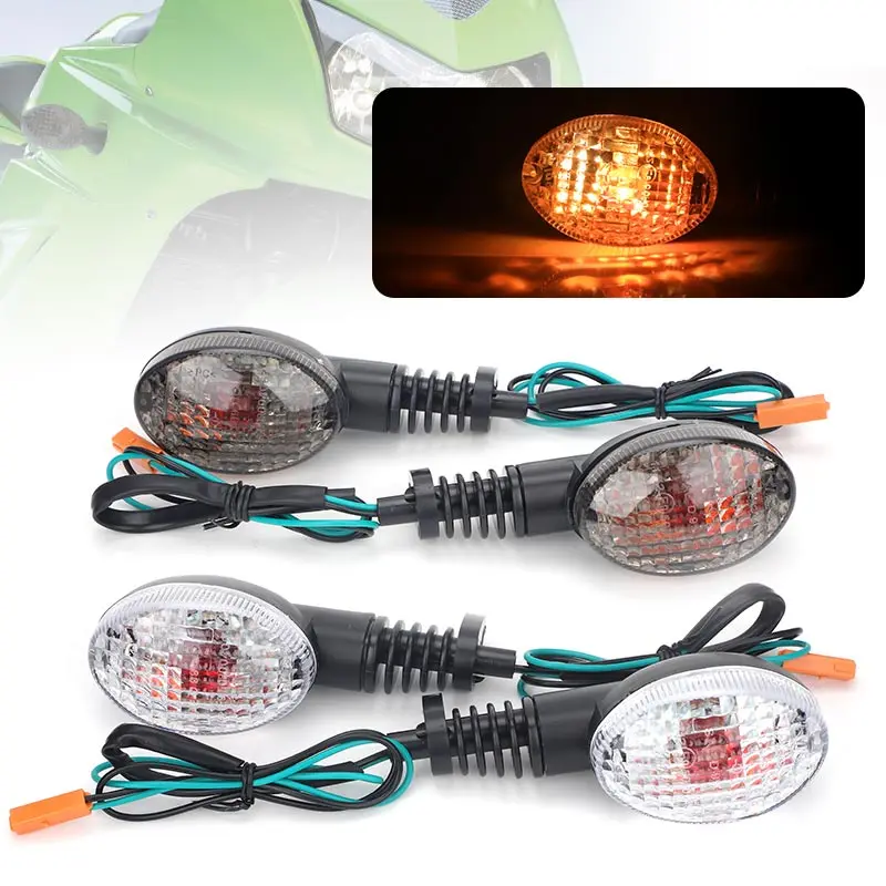 الجبهة الخلفية دراجة نارية بدوره أضواء الإشارة المتعري لمبة لكاواساكي نينجا 250R KLX 125 150 250 KLX150L KLX250S VN 650 فولكان S #1