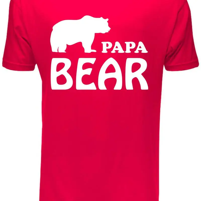 

Мужская футболка Papa Bear на день отца, забавный подарок, размер S-XXL