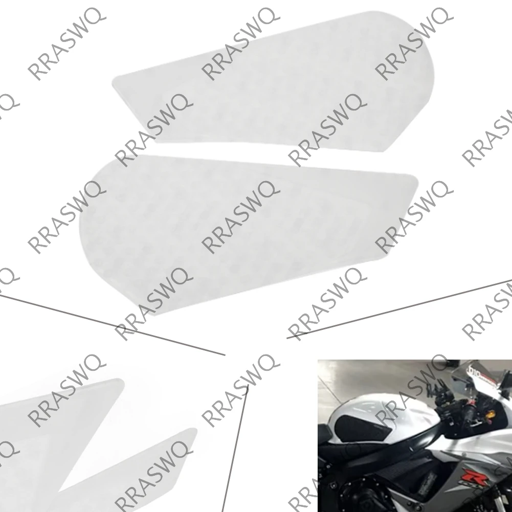Para Suzuki GSXR600 GSXR750 2011 2012 2013 2014 2015 Adesivo Antiderrapante para Tanque de Moto, Protetor Lateral de Joelho para Aderência ao Tanque de Combustível