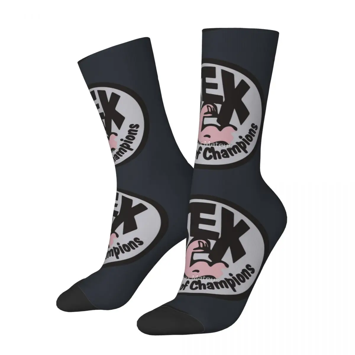 Funny Sex Breakfast Of Champions Men's Socks Sexmachine Pattern Crew Sock Printed graphic socks/official-website tops fugees