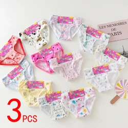 3 Pcs/Lot Cotton Panties Girls Kids Short Briefs Children Underwear Child Cartoon Shorts Underpants Lace Panties Cute 2024 New