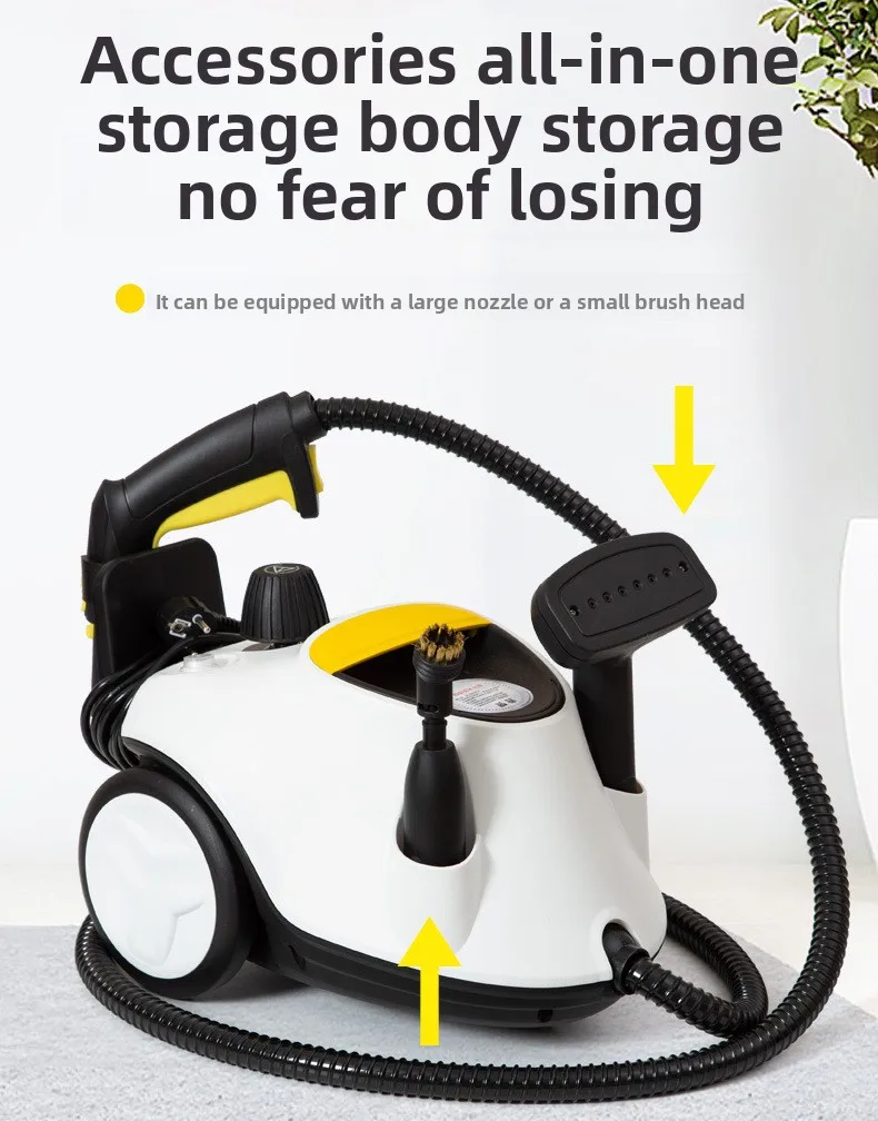 �Professioneller Dampfreiniger 2100 W – robustes Desinfektionsmittel für Autopflege, Polsterung, Fugenmörtelreinigung und Geruchsentfernung von Haustieren – Detail 3