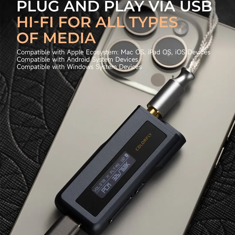 Портативный мини USB DAC/усилитель наушников 2 * CS43198 чипы PCM768 DSD256 3,5 + 4,4 m выход mquloos COLORFLY CDA M2P