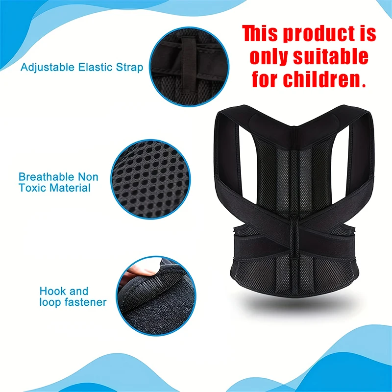 Back Corrector Corset Magnetic Posture Corrector Straight Shoulder Brace Lumbar Support Pain Relief For Children - view 4