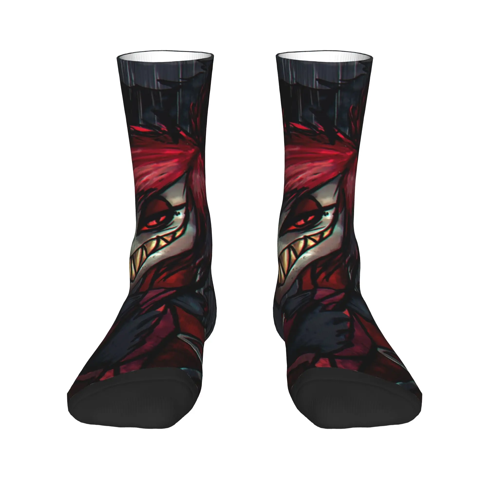 

Cute Hazbins TV Show Animation Hotel Socks Women Men Warm 3D Print Sports Football Socks