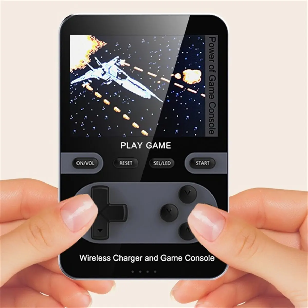 Wireless Fast Charging Mobile Power Game Machine Magnetic Charging Treasure 5000 MA Palm Game Machine Blue