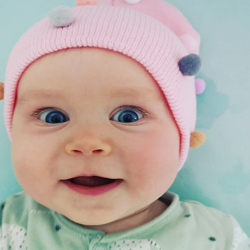 Gorro suave y cálido para recién nacido, gorro de punto para niño y niña, informal, elástico, bonito, Otoño e Invierno