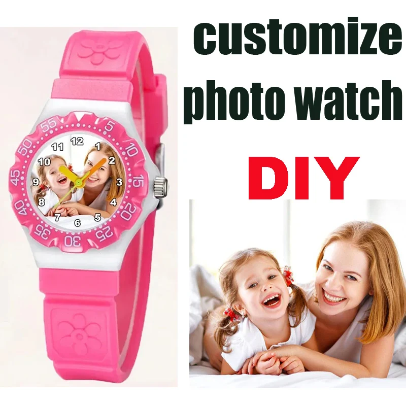 صور مخصصة للأطفال ساعة مطاطية ساعة صورة شخصية تخصيص الساعات ساعة معصم إبداعية لهدية عيد ميلاد الطفل #1