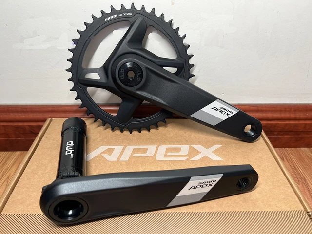 Sram-apex 1広角クランクセット,12スピード,アルミニウム,ワイドチェーン,mtbおよびロードバイク用アクセサリー,サイクリング -  AliExpress